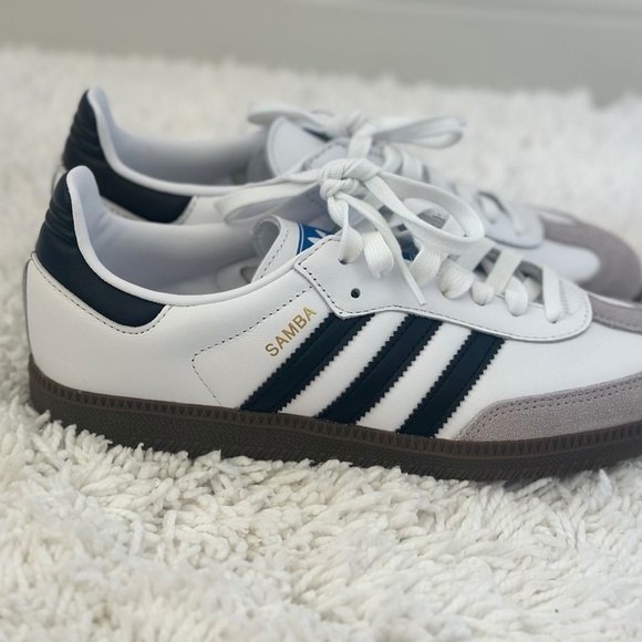 NWT Adidas Unisex Black and White Samba OG Sneaker Unisex Shoe Men 6.5/Women 7.5 - Picture 9 of 13